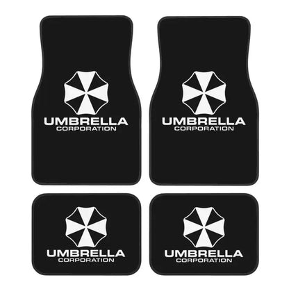 Umbrella Corporation Car Floor Mats of 4 Pieces Anti Slip Front and Rear Foot Mats Universal Car Interior Accessories Decoration