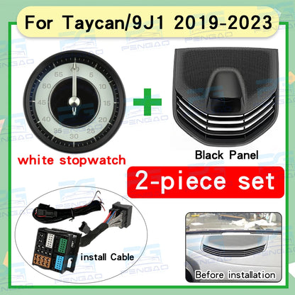 Car stopwatch clock cover For Porsche taycan 9J1stopwatch compass clock 718 instrument panel stopwatch cover electronic