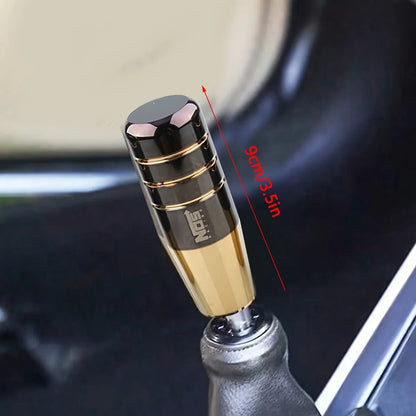 1pc 5.12-inch Aluminum Alloy JDM-style Shift Knob - Suitable for Both Manual and Automatic Transmission Cars. Featuring an Ergon