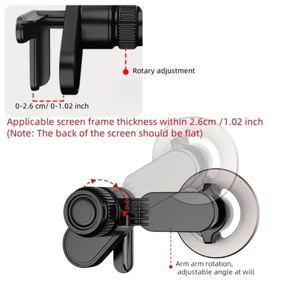 Universal Magnetic Phone Holder for Car Display Screen 360 Degree Rotation Strong Magnet Car Mount for iPhone 15 MagSafe Xiaomi