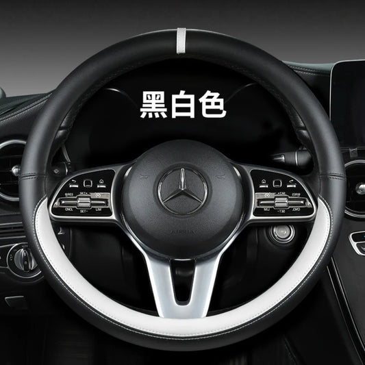 Universal Car Steering Wheel Cover Breathable Anti Slip Car Decoration 37-38cm Steering Wheel Cover Accessories