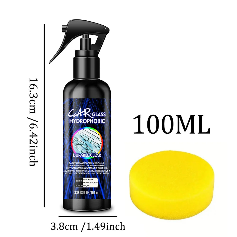 Spray Repelente de Água - Revestimento Hidrofóbico para Vidros