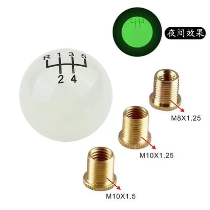 Shine shift knob round with gear manual gear shift lever gear head fun cool car modification accessories beautiful interesting