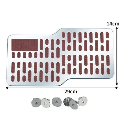 Stainless steel car wear-resistant pedals, thickened foot pedals, driver's cab metal foot pads for anti slip protection tool