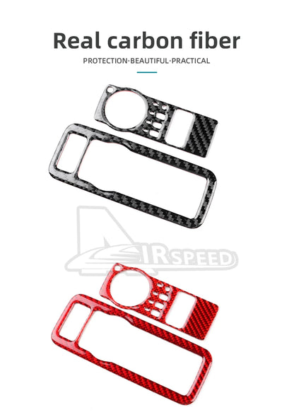 Real Soft Carbon Fiber Sticker For Ford Mustang GT Dark Horse EcoBoost 2024 2025 2026 LHD RHD Car Headlight Switch Interior Trim