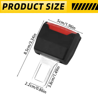 2PC Car Seat Belt Clip Extender Safety Seatbelt Lock Buckle Plug Thick Insert Socket Extender Safety Buckle Seat Belt Accessorie