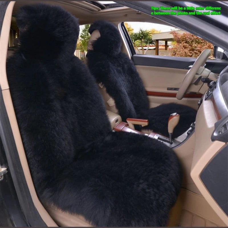 Winter plush car seat cover general purpose long wool fur car seat cover car seat protection cushion car parts seat cushion