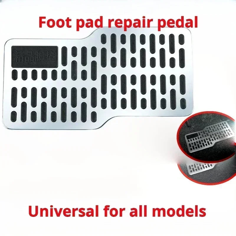 Stainless steel car wear-resistant pedals, thickened foot pedals, driver's cab metal foot pads for anti slip protection tool