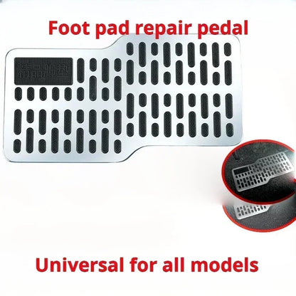 Stainless steel car wear-resistant pedals, thickened foot pedals, driver's cab metal foot pads for anti slip protection tool