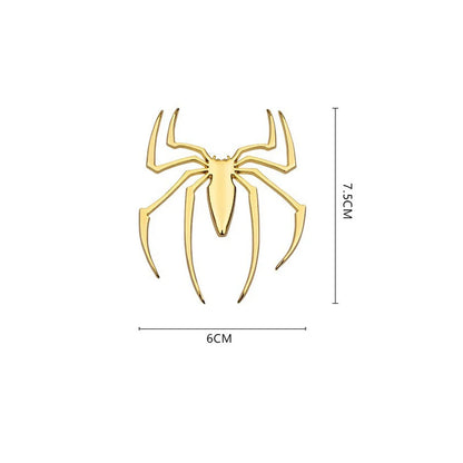 Universal 3D Metal Car Stickers Spider Car Logo Chrome Badge Auto Emblem Decal Car Styling Decoration Auto Exterior Accessories