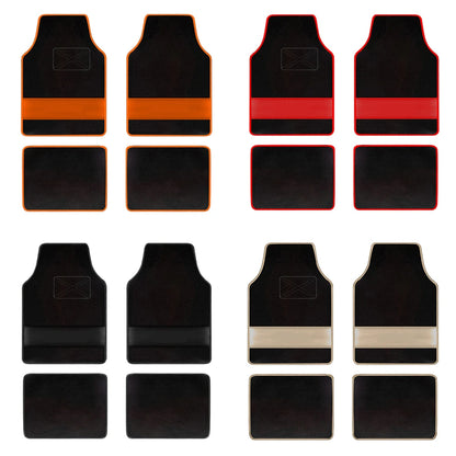 Custom Text  Car Floor Mats Universal Automotive Car Mat Full Set Of 4 Front And Rear Car Carpet  Auto Interior Accessories