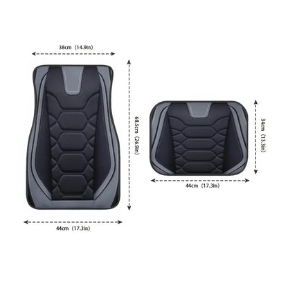 4pcs Universal Waterproof Car Floor Mats - Perfect for Front & Rear Vehicles - Polyester Fiber Non-slip Car Carpet Accessories