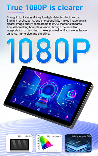 Android 7 "9" 10 "universal 2K Dvd Stereo Car Radio Carplay Auto Bluetooth 4g For Volkswagen Nissan Hyundai Toyota Honda