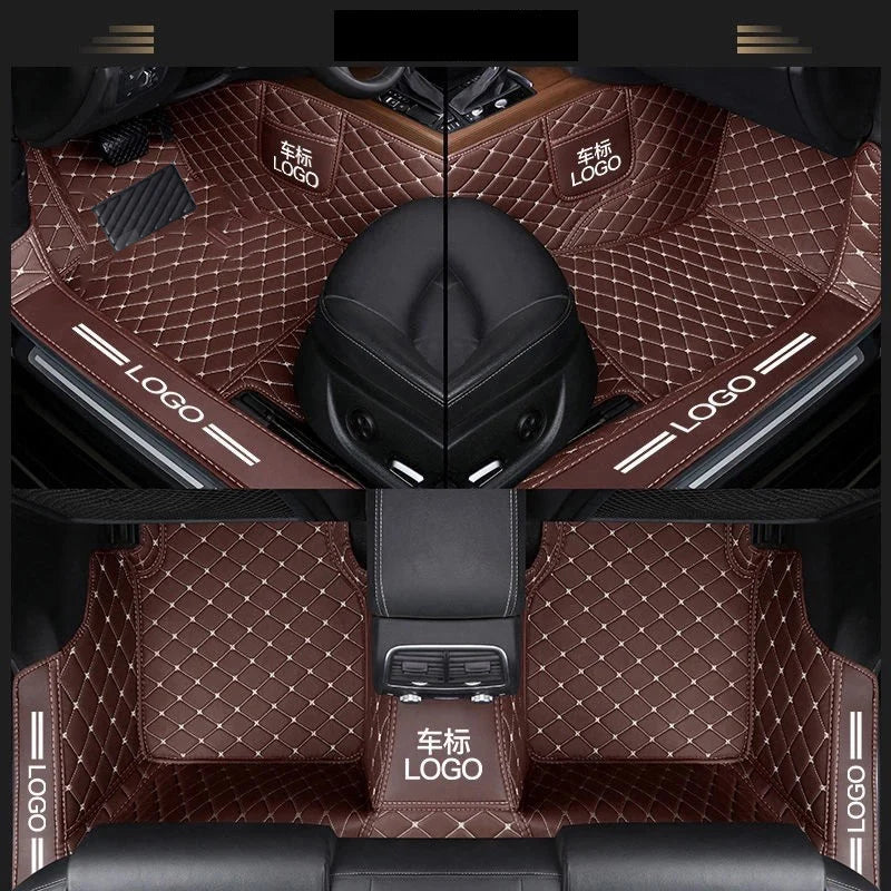 Customized car floor mats for Audi A7  Q5 A3 Q2L  Customized package door sill LOGO car floor mats accessories interior details