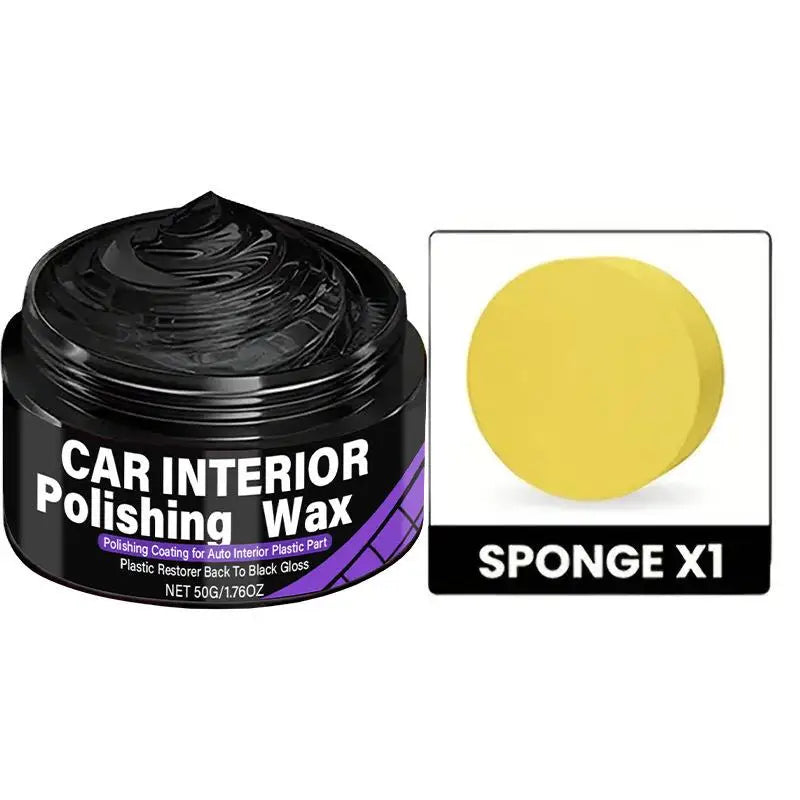 Plastic Interior Car Trim Polishing Wax Dashboard Restorer and Shine Coat for Lasting Protection