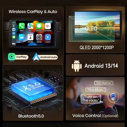 Android 7 "9" 10 "universal 2K Dvd Stereo Car Radio Carplay Auto Bluetooth 4g For Volkswagen Nissan Hyundai Toyota Honda