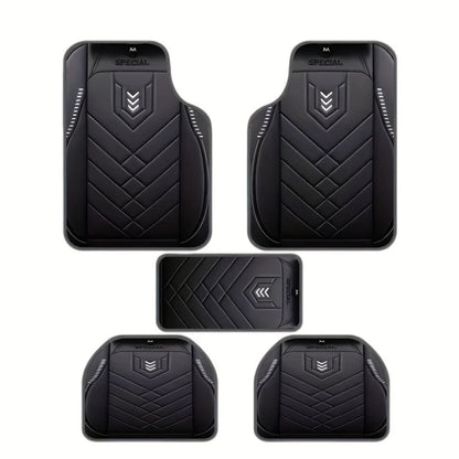 5pcs Car Floor Mats - Anti Dirty and Wear-Resistant Floor Mat, Fit for Most Vehicles, Durable Polyester, Fits for Home & Car Use