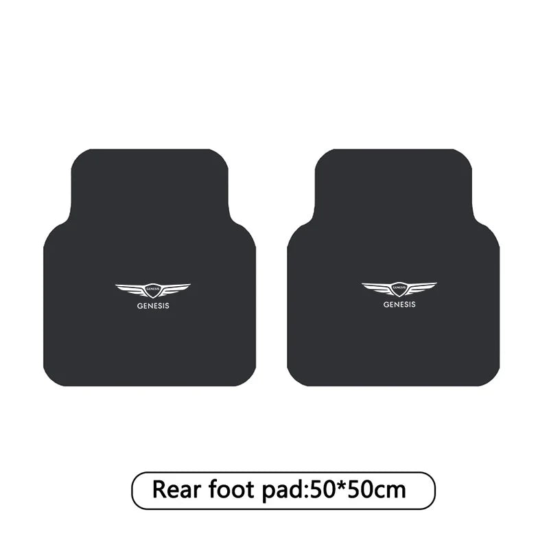 Car Floor Mat Front & Rear Automotive Carpet Floor Mats Universal For Genesis G80 GV70 GV80 GV60 G70 Essentia Neolun G90 GV90﻿﻿