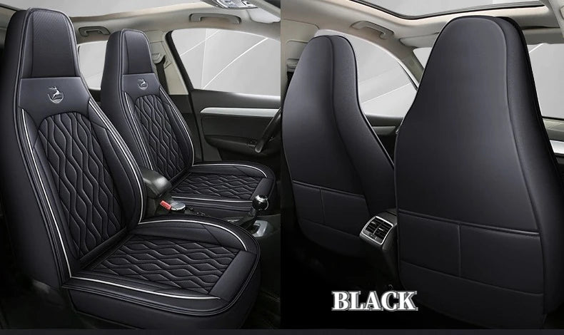 Universal Single  Car Seat Cover - Full-Wrap Design  Perforated PU Leather (Breathable & Durable), All-Season Fit for Most Cars