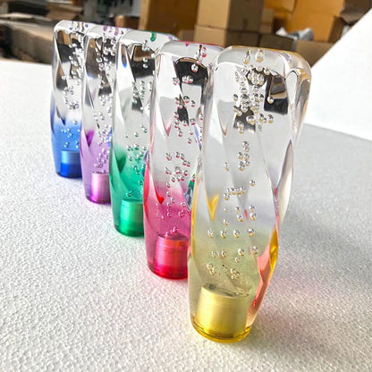 NEW 15cm Car Manual Shift Knob Acrylic Gear Shifter Head Shift Knob Stick Crystal Transparent Bubble Gear Shift Knob