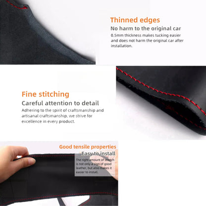 Car Steering Wheel Cover For Alfa Romeo 159 2005-2012 Brera Spider Sportwagon Suede Leather Car Accessories Steering Wrap