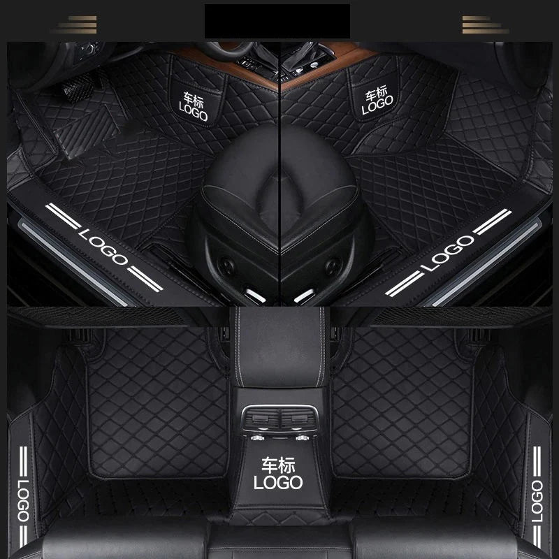 Customized car floor mats for Audi A7  Q5 A3 Q2L  Customized package door sill LOGO car floor mats accessories interior details