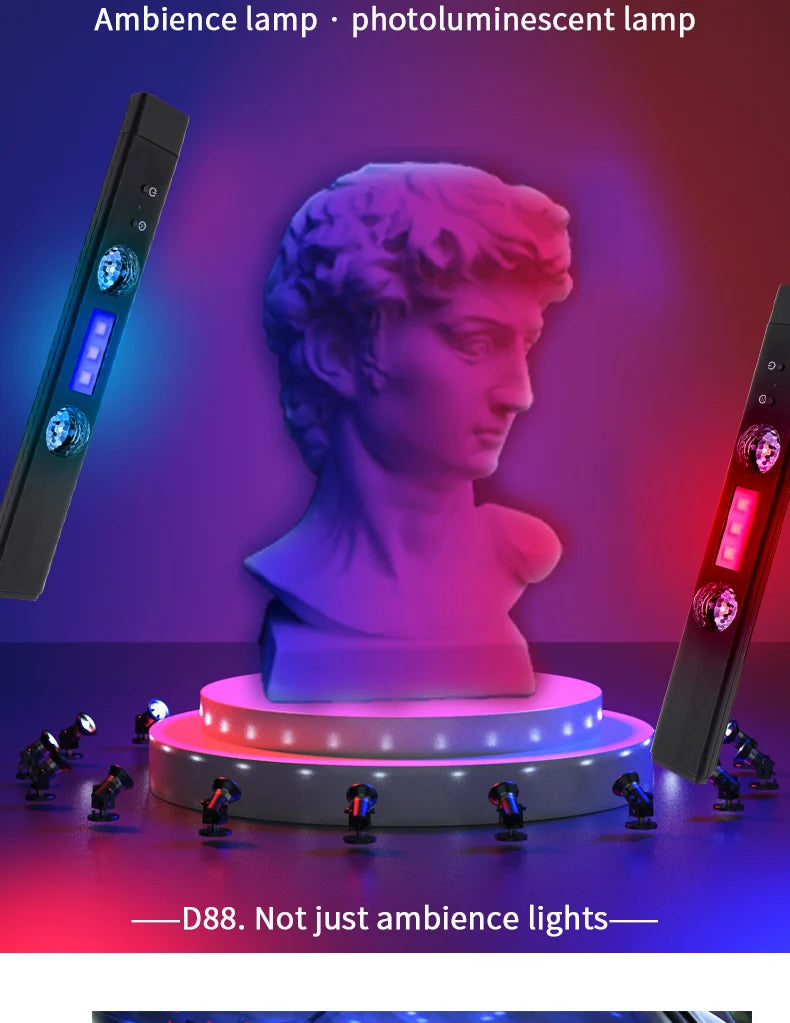 wireless rgb car interior atmosphere light With remote control Music Control Rhythm interior car lights led For car indoor