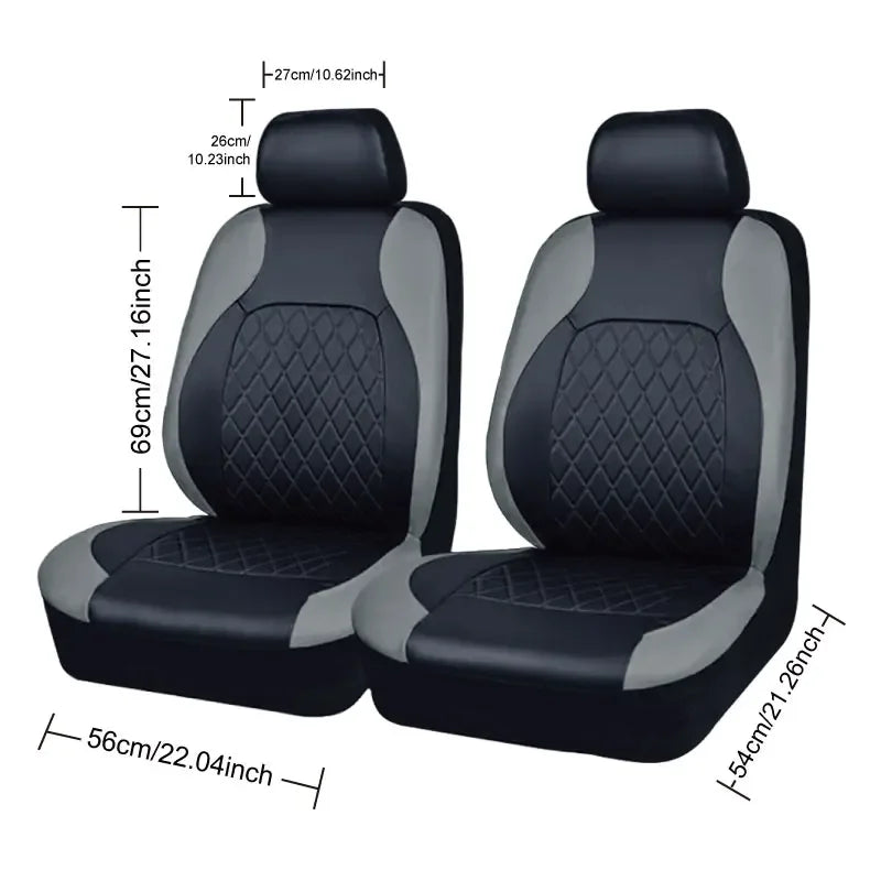 PU Leather Car Seat Cover - Universal, Waterproof, for Sedan, SUV, Pickup Truck, All Seasons
