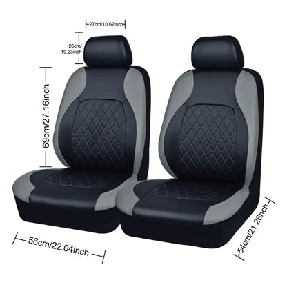 PU Leather Car Seat Cover - Universal, Waterproof, for Sedan, SUV, Pickup Truck, All Seasons