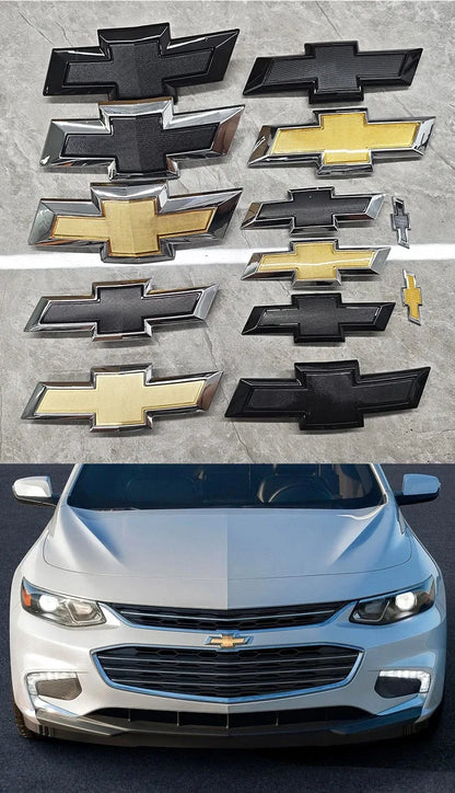 ABS Car Front Hood Emblem Sticker Rear Tail Trunk Badge Accessories for Chevrolet Epica Spark Aveo Captiva Cruze Malibu XL Trax