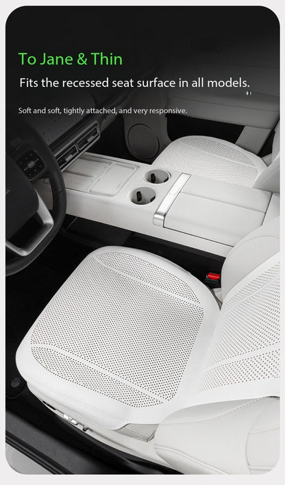 Breathable Leather Car Seat Cover Universal Front Seat Protection Cushion Luxury Car Interior Backrest Support Mat Accessories