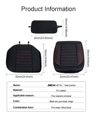 SEAMETAL Quality Car Seat Cover Universal Wrapped Auto Seat Protector Breathable Wear-Resistant Universal Vehicle Chair Cushion