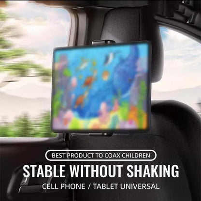360 Degree Rotating Car Headrest Tablet Mount Holder Portable iPad Stand Auto Rear Seat Pillow Bracket for Travel Road Trip