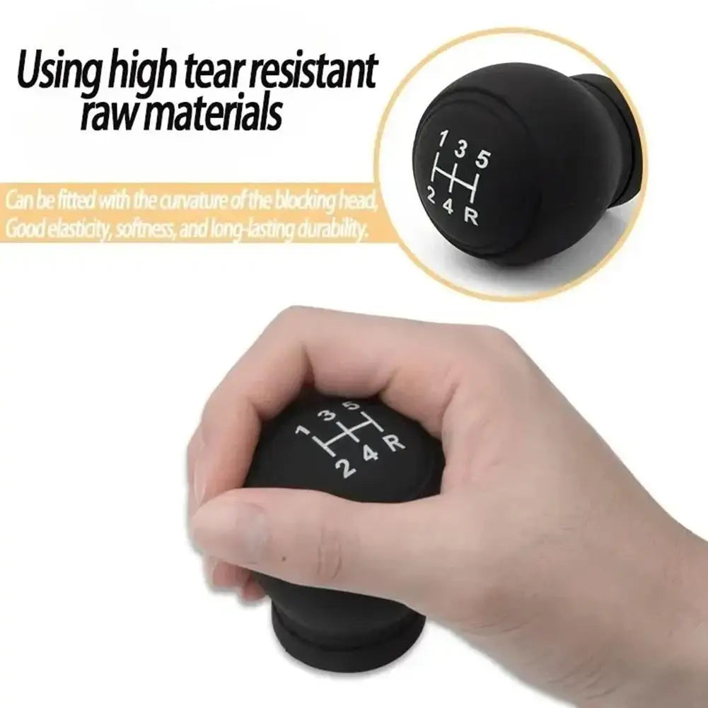 Universal Silicone Gear Shift Knob Cover For Cars Excavator Gear Shift Knob Protector