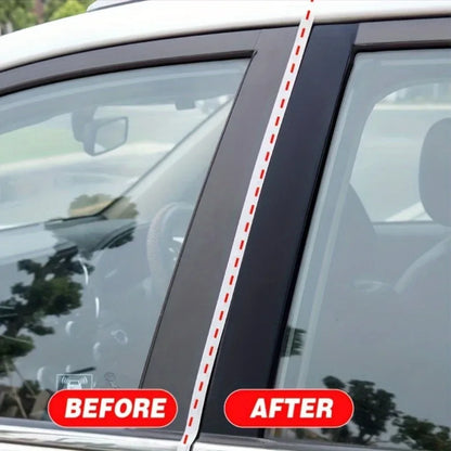 Black Universal Car Wax Paste: Dashboard Nano Crystal Coating, Interior Shine, Tire Protection & Oxidation Removal