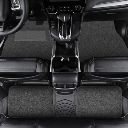 PVC Plush Car Floor Mats Non-Slip Wear-Resistant Easy-Clean Car Carpet Velcro Backed Car Floor Mats Suitable For All Seasons