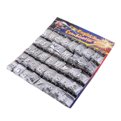 200 Piece Self adhesive 3D Chrome Car Emblem Badge Decal Car Alphabet Letters Number Sticker Automotive Exterior DIY Accessories