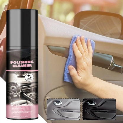 Car Interior Polish & Cleaner Spray 100ml All-Purpose Detailer for Dashboard Leather Plastic Restores Shine & Protects Care Kit