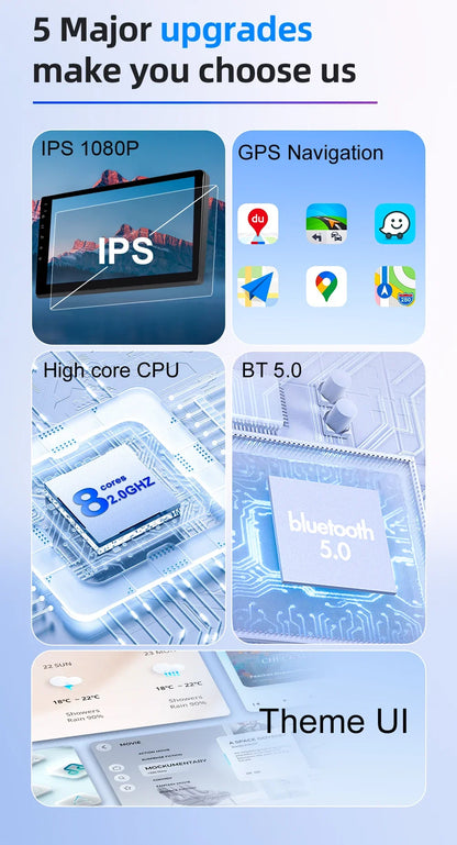Android 7 "9" 10 "universal 2K Dvd Stereo Car Radio Carplay Auto Bluetooth 4g For Volkswagen Nissan Hyundai Toyota Honda