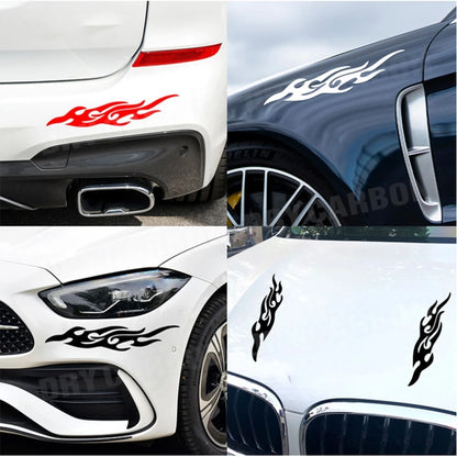 Car Sticker Personalized Garland Decoration Front Bumper Stickers Emblem Badge Decal Auto Automobile Bonnet Stickers 2Pcs/set