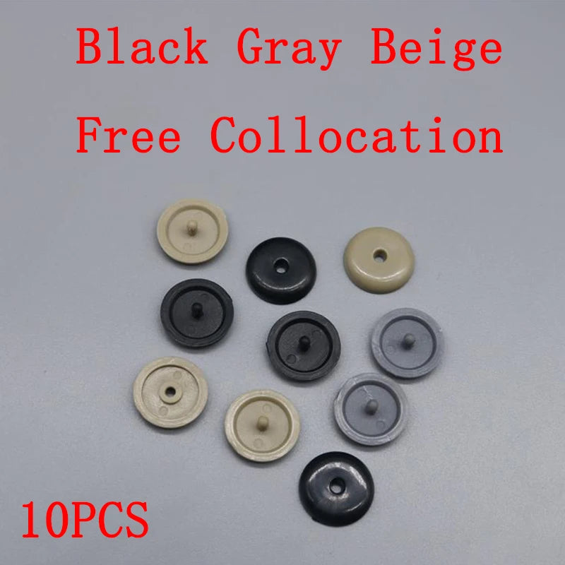 2-20Pcs Car Safety Seat Belt Limit Buckle Clip Retainer Seatbelts Stop Button Auto Interior Accessories Black Gray Beige 3 Color