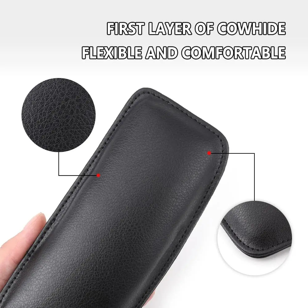 Car Knee Cushion, Soft Leather Car Door Armrest Pad for Knee, Leg, and Elbow Support Universal Car Center Console Cushion