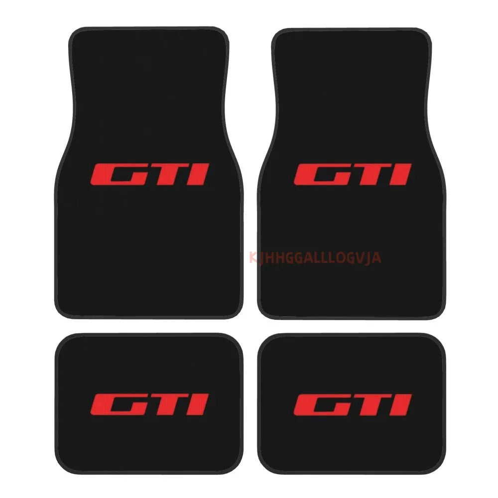 Emblems 4PCS Crystal Velvet Car Floor Mats Set of Four Anti Fouling Car Mats Carpet Anti Slip Car Floor Mats