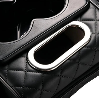 Auto Center Console Armrest Height Pad, Armrest Cushion Cover with 2 Cup Holders, All-Season Car Armrest Pillow Protector