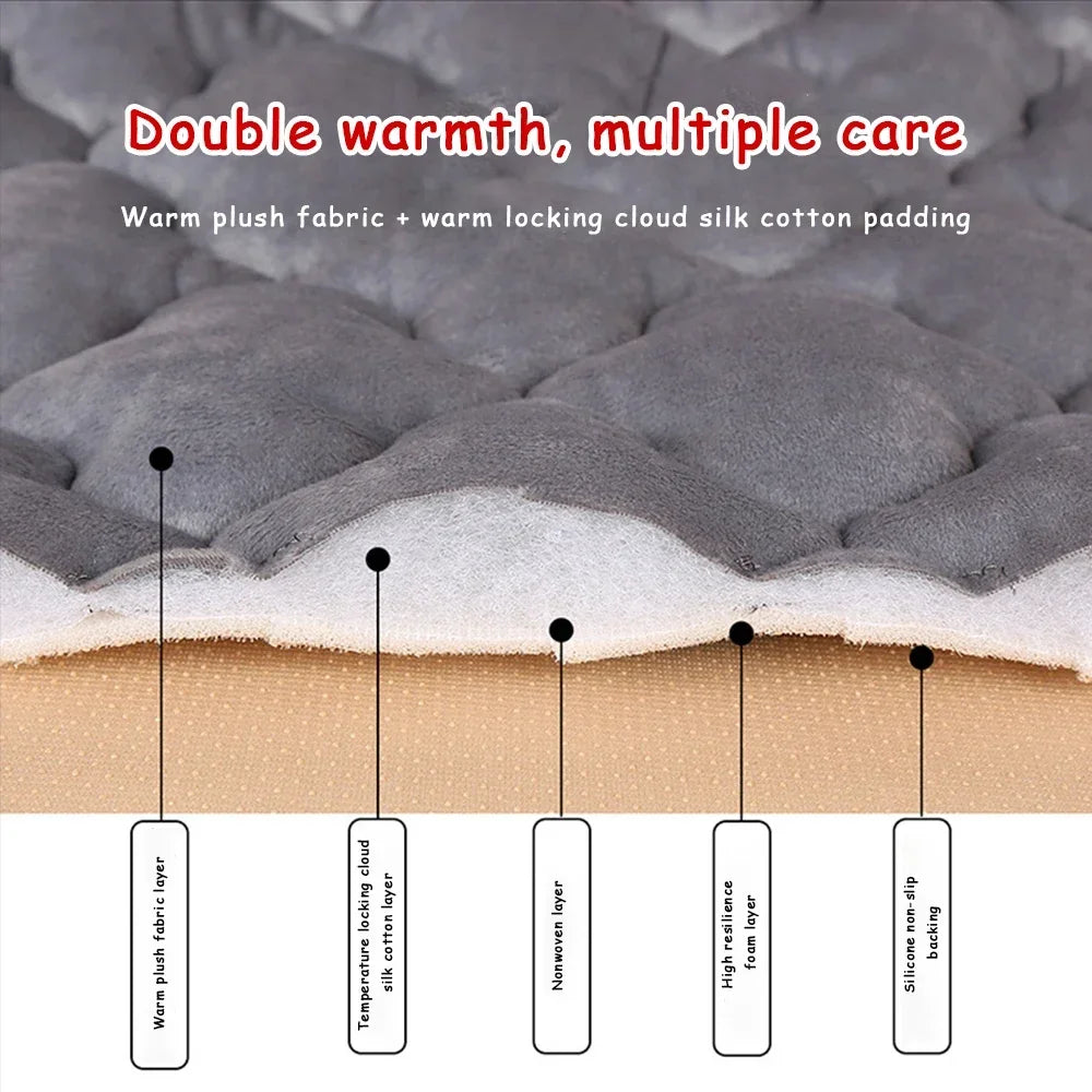 Auto Interior Accessories Winter Warm SUV Car Seat Cover Universal Cushion Front Rear Breathable Protector Mat