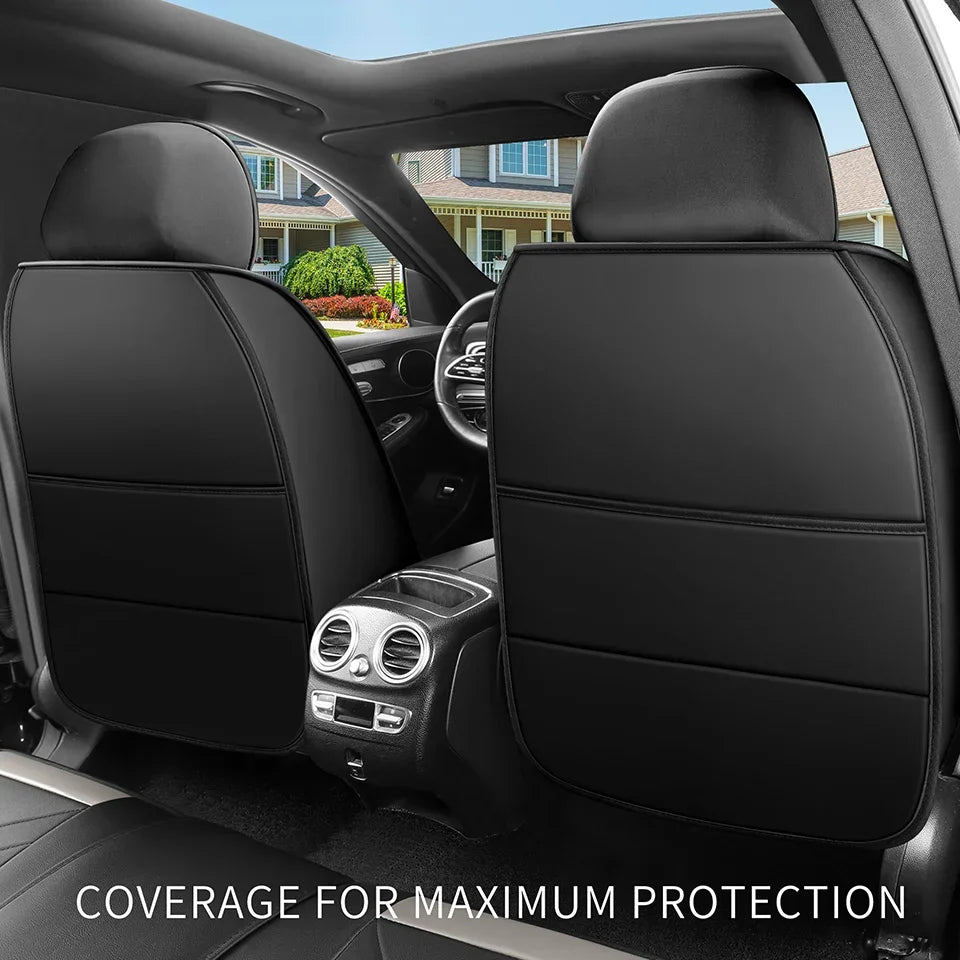 New Upgraded Car Seat Cushion, New Fully Enclosed Car Seat Cover, All Season Universal Small Car Seat Cover, Leather Seat Cover