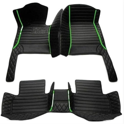 Leather Car Floor Mats For Volkswagen Tiguan 2024 2025 2026 All Weather Waterproof Car Floor Mats
