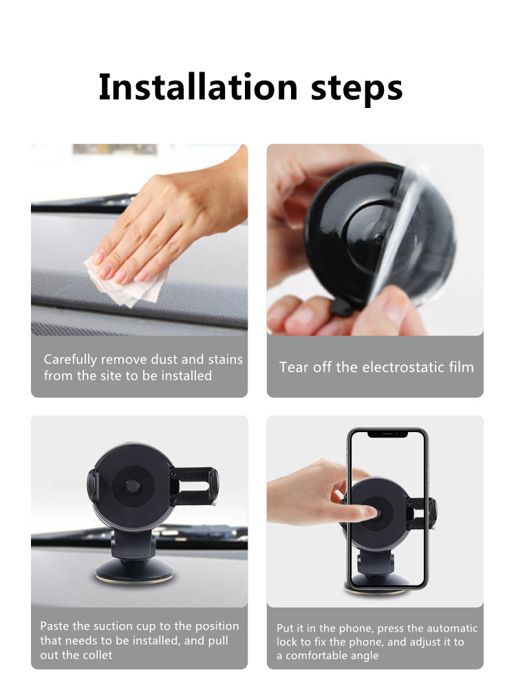 Universal Mobile Car Phone Holder for Phone In Car Holder Windshield Cell Stand Support Smartphone Voiture Mobile Phone Holder