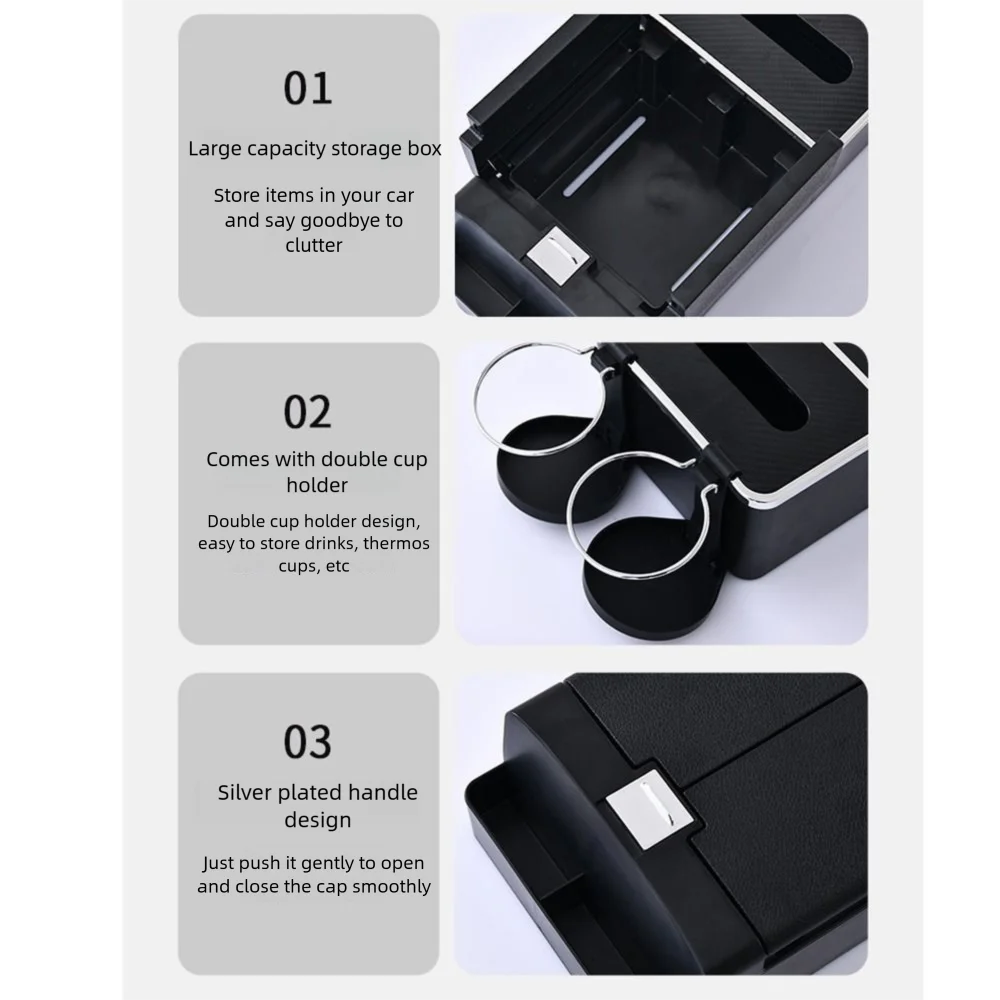 Universal Car Armrest Storage Box Comfortable Center Console Armrest Cushion Non-slip Car Elbow Support Pad