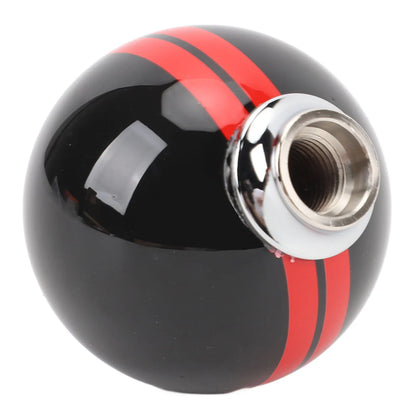 6 Speed Car Racing Gear Shift Knob for Shelby GT500 Style Round Ball Shift Knob with 3 Adapters for Manual Vehicle